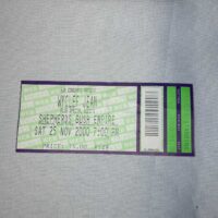 Wyclef Jean Ticket Stub Shepherds Bush 25th November 2000 - Image 2