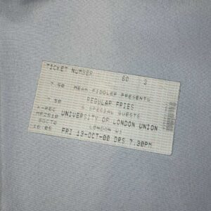 Regular Fries Ticket Stub ULU 13th Oct 2000