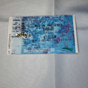 Garbage Ticket Stub Ocean April 2nd 2002