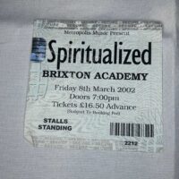 Spiritualized Ticket Stub Brixton 8th March 2002 - Image 2