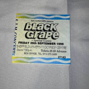 Black Grape Ticket Stuff Sheffield Uni 29th September 1995