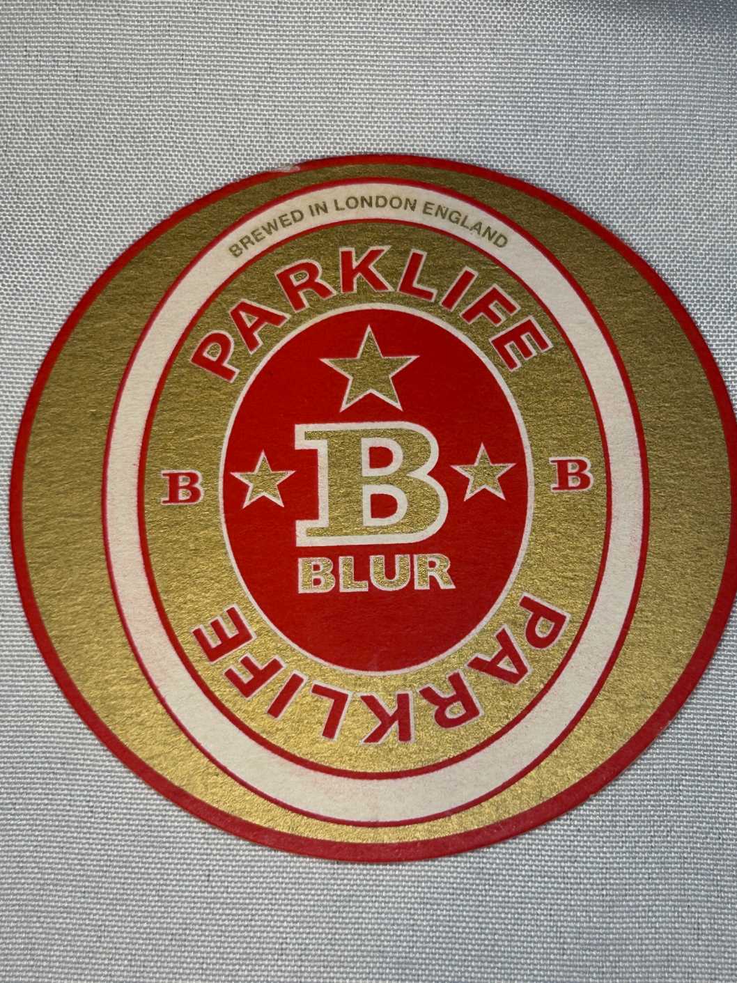 Blur Parklife Beermat 2 Genuine