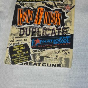 Guns N' Roses Ticket Stub 30th May 1993 MK Bowl