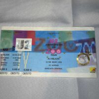 U2 Zooropa Ticket Stub 1993 15th May Lisbon Portugal - Image 2