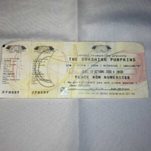 Smashing Pumpkins Ticket Stub 19th October 2000 Paris