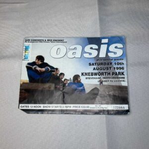Oasis Ticket Stub Knebworth 10th August 1996 Genuine