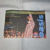 Oasis Ticket Stub Earle Court 5th November 1995 Genuine - Image 2
