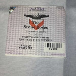 The Stone Roses Ticket Stub Brixton 8th December 1995