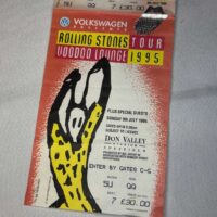 Rolling Stones Ticket Stub 1995 Sheffield 9th July Genuine - Image 2