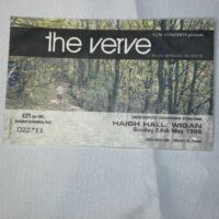 The Verve Ticket Stub 1998 24th May Wigan Genuine - Image 2