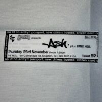 Ash Ticket Stub Kingston November 23 2000 The Peel - Image 2