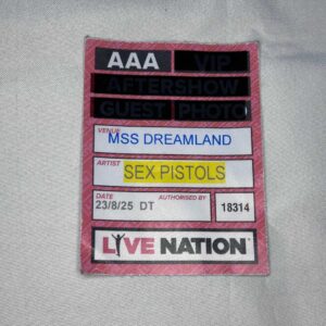 Sex Pistols AAA Pass Dreamland 23rd August 2025 Genuine Rare