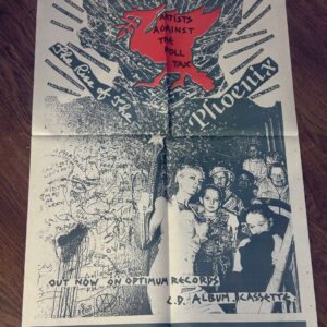Artist Against The Poll Tax Album Poster Folded and NM