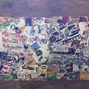 SEX PISTOLS - RARE 1983 TWO-PART JAMIE REID MURAL POSTER.