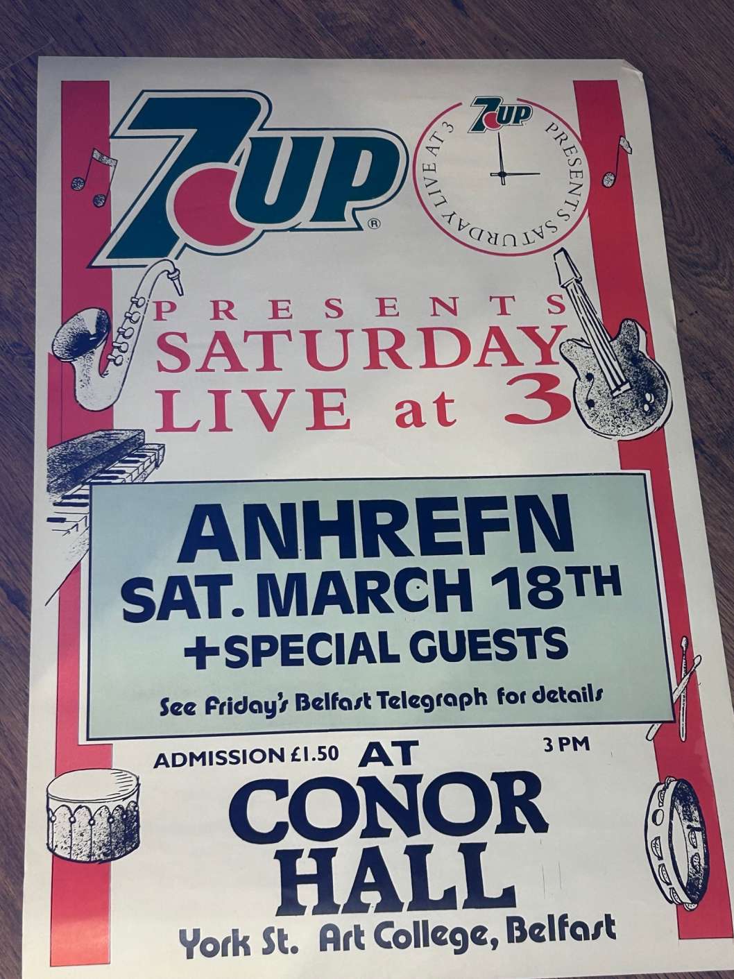 7-Up Anhrefn Poster Belfast Conor Hall #1