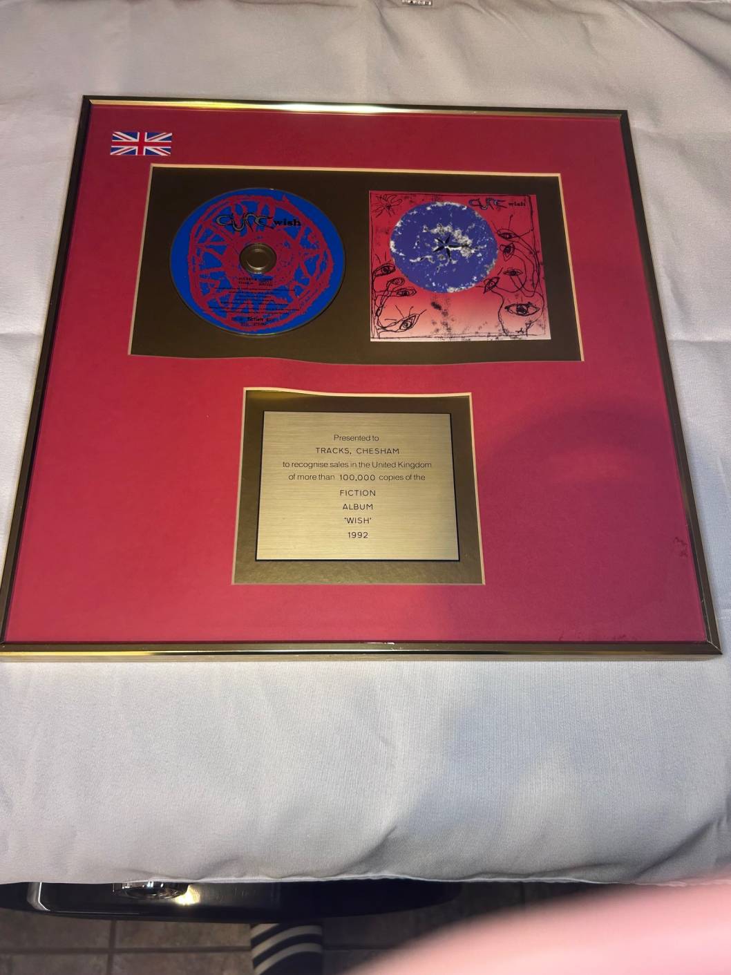 The Cure Wish Commemorative Gold (100K) Disc