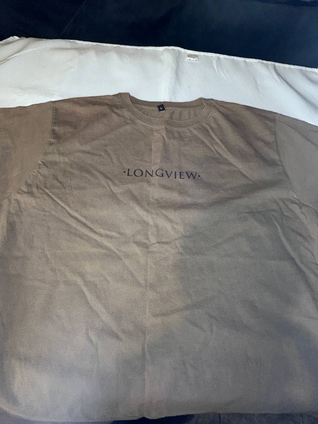 Longview Band T Shirt Large Brown