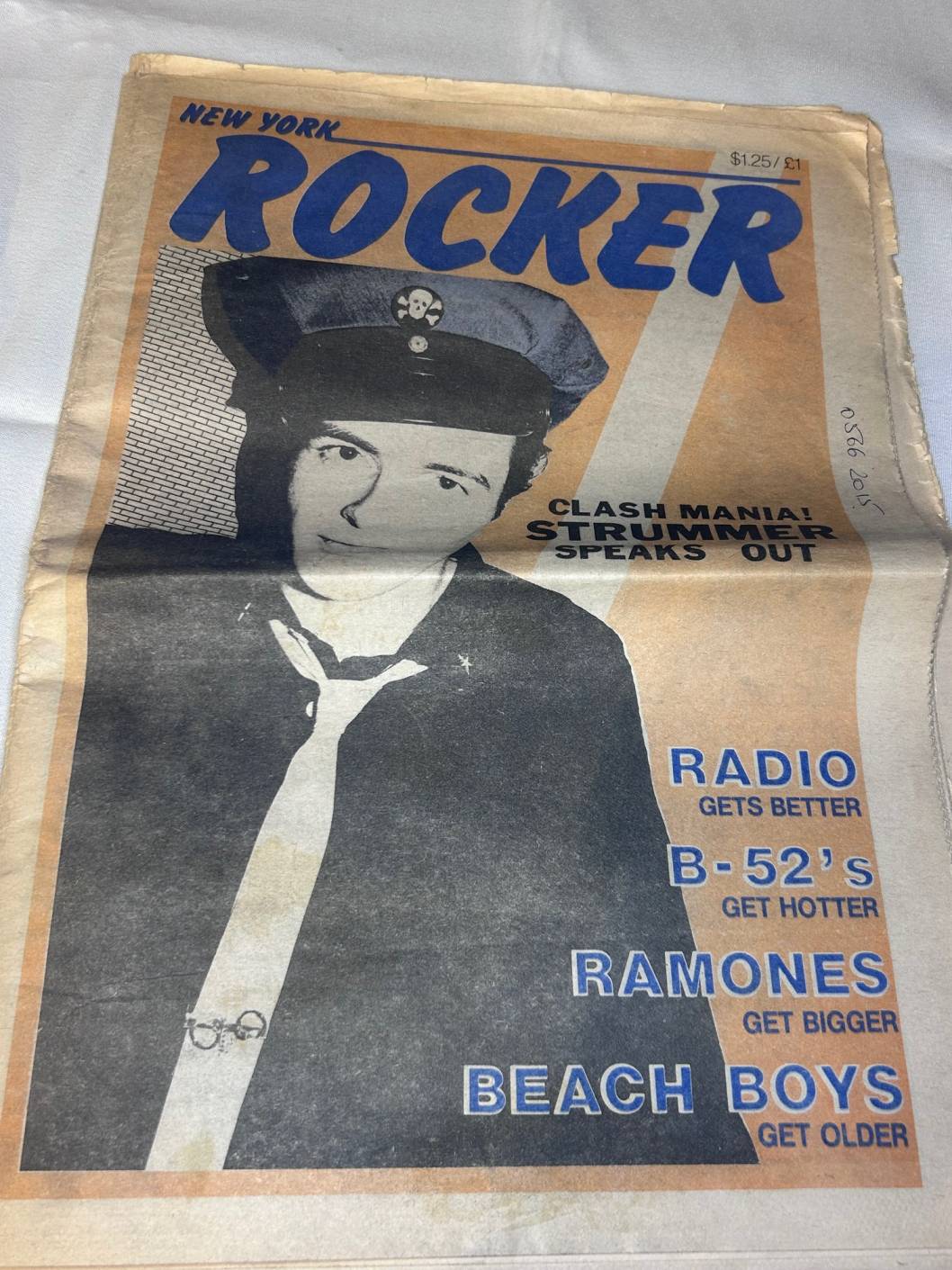 New York Rocker Mag April May 1979 Joe Strummer