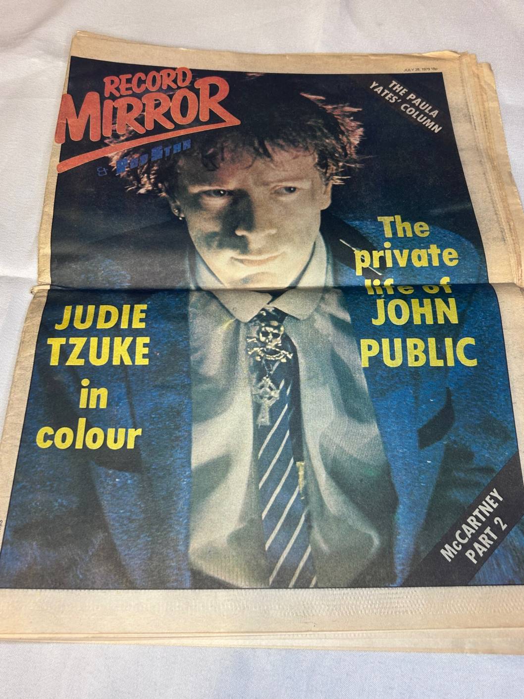 Record Mirror Magazine july 28 1979 Judie Tzuke John Lydon PIL
