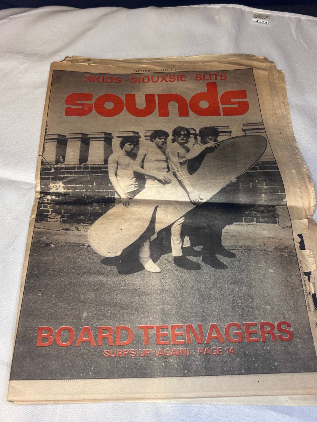 Sounds sept 1 1979 Skids Siouxsie The Slits