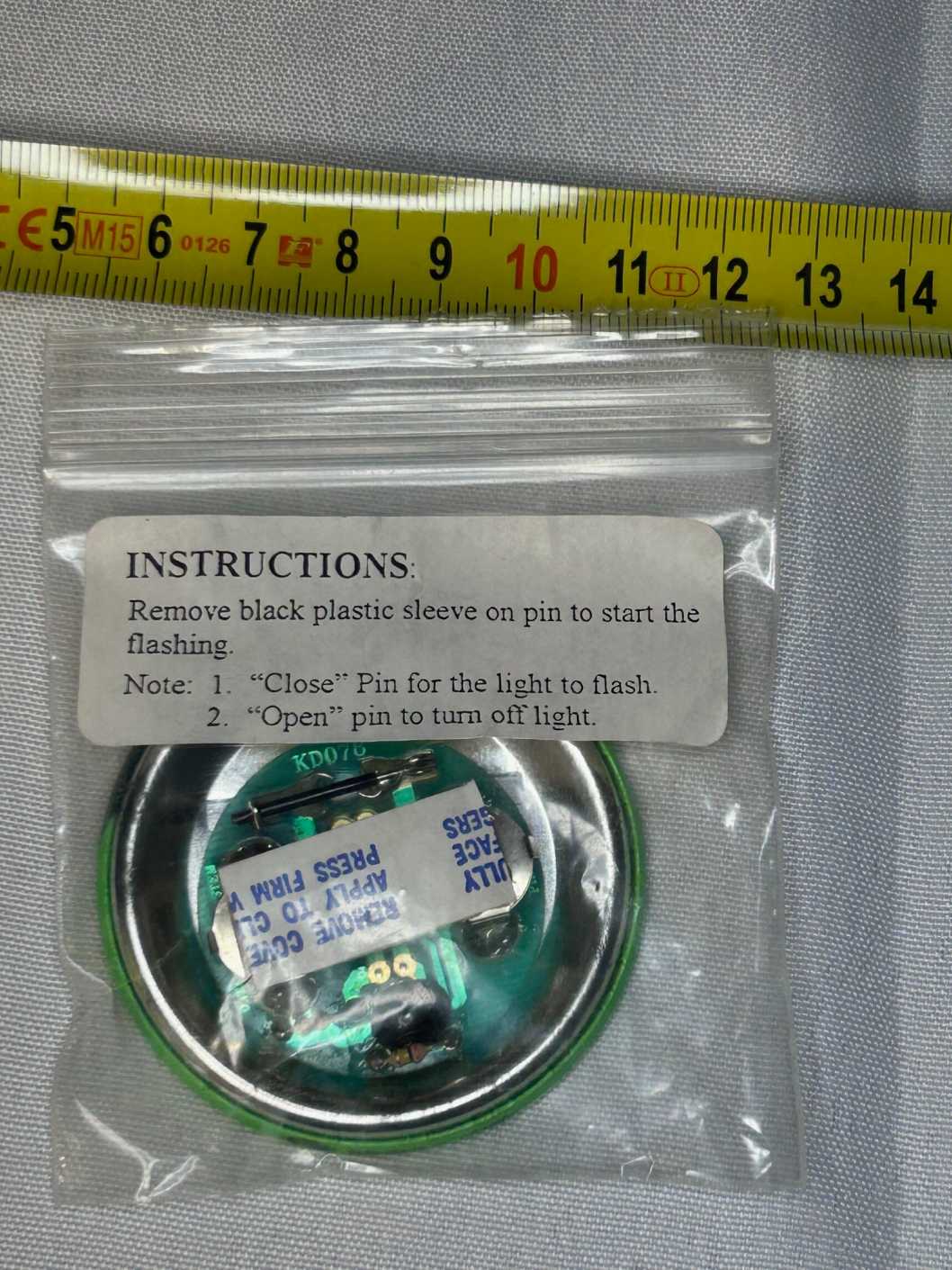 RZA Bobby Digital LED Light Badge Wu-Tang Clan 1998 Vintage Collectible