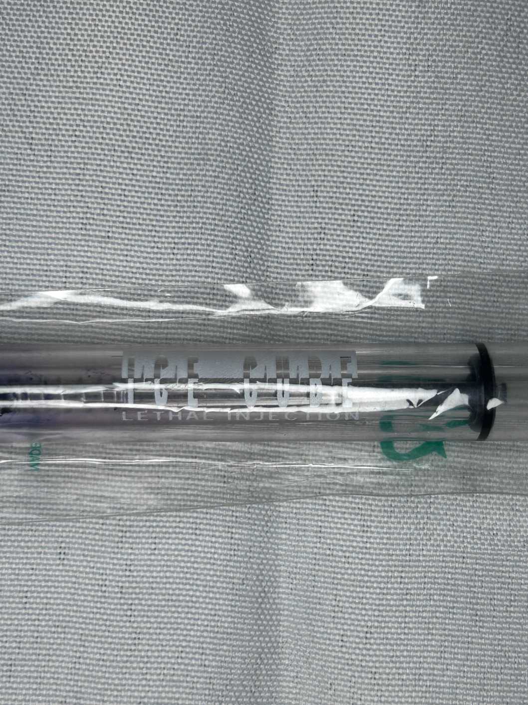 Ice Cube Lethal Injection Syringe Needle Pen Promotional Item Rare