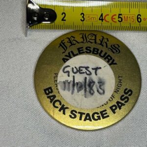 Friars Aylesbury Backstage Pass 11th June 1983 Bauhaus Peter Murphy