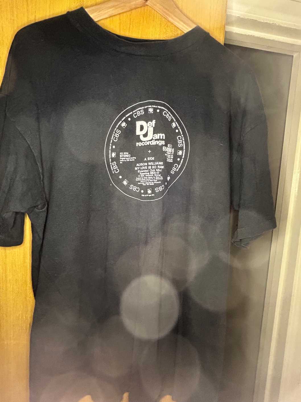 Def Jam T XL Worn Alyson Williams ‘My Love Is So Raw’. Vintage.