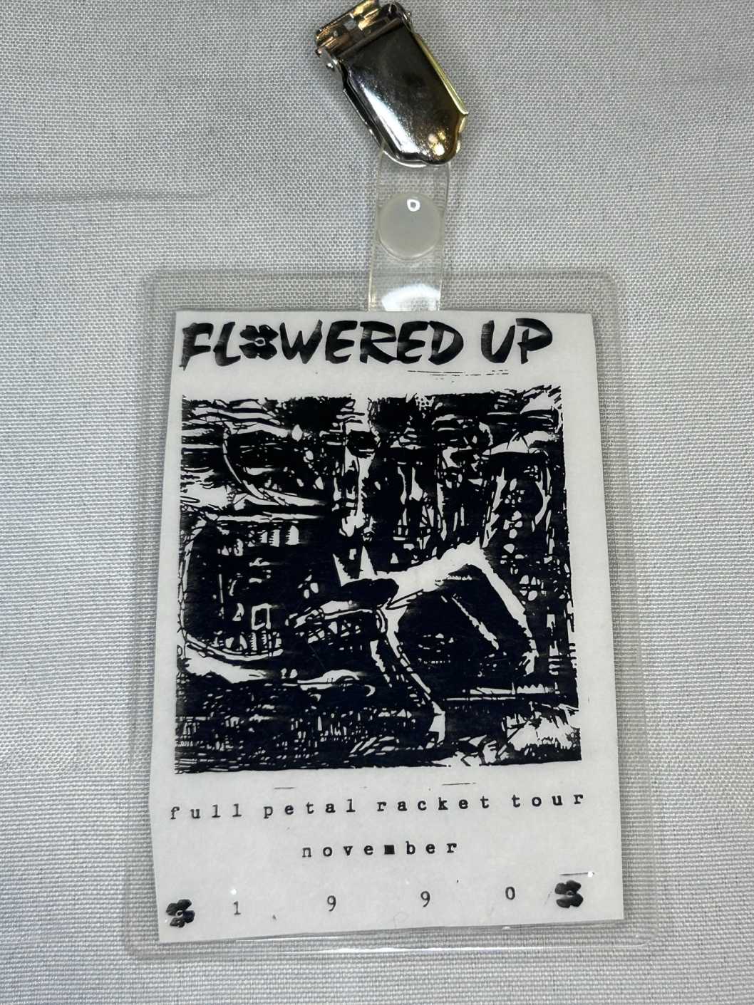 Flowered Up Full Petal Racket Tour Pass 1990 Genuine Rare