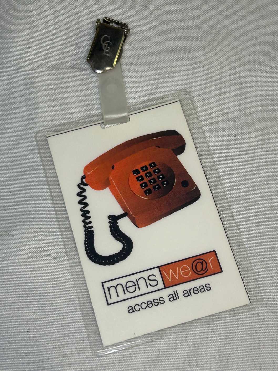 Menswear Access All Areas Tour Pass Genuine Rare Britpop 1995 Matt Everitt