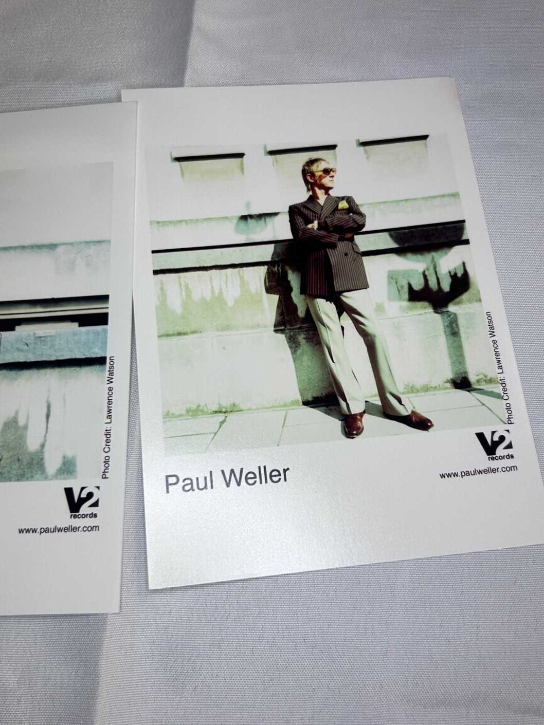 Paul Weller V2 Records Press Photos x 2 Genuine Lawrence Watson – 1