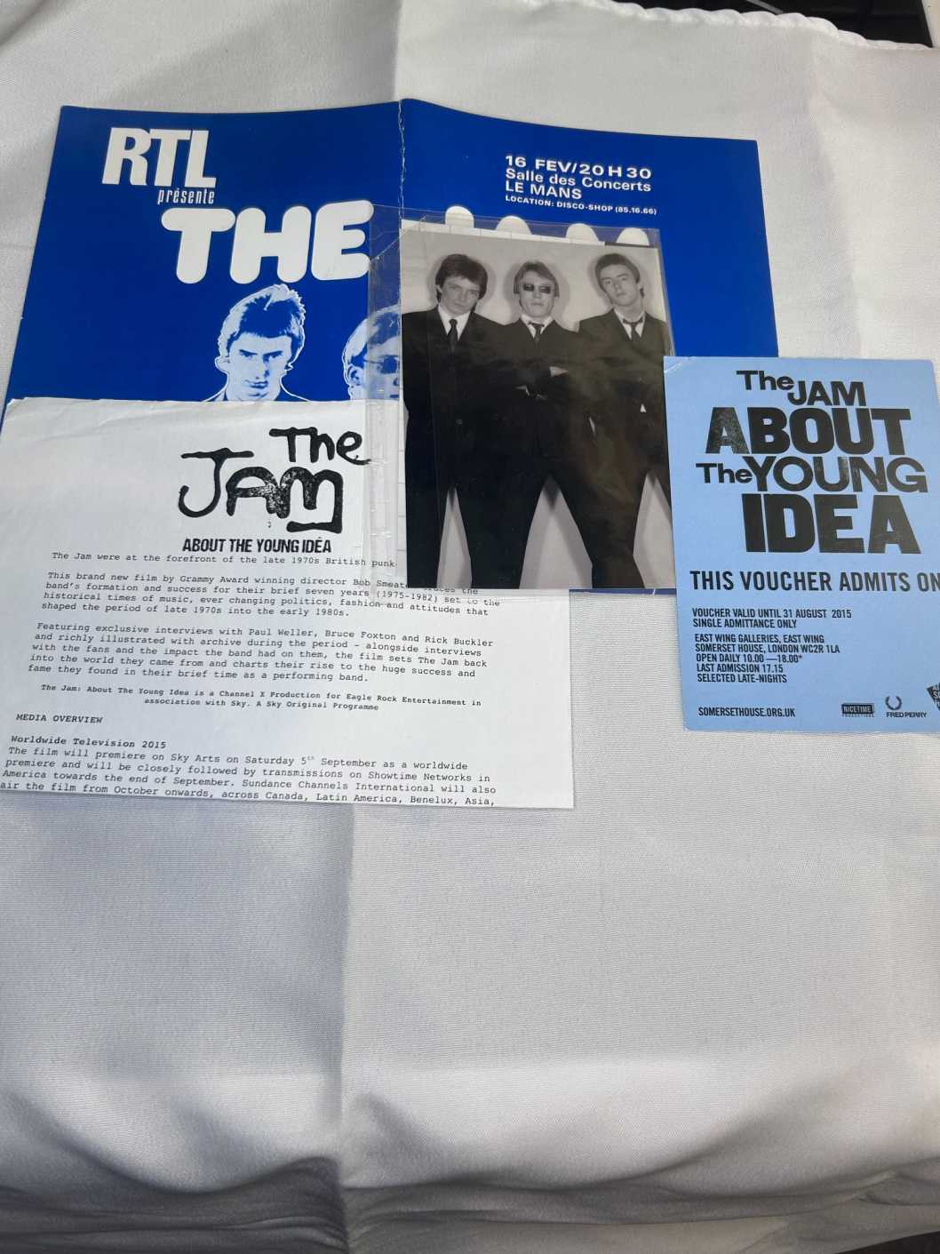 The Jam flyers and postcards 2015 Paul Weller About The Young Idea