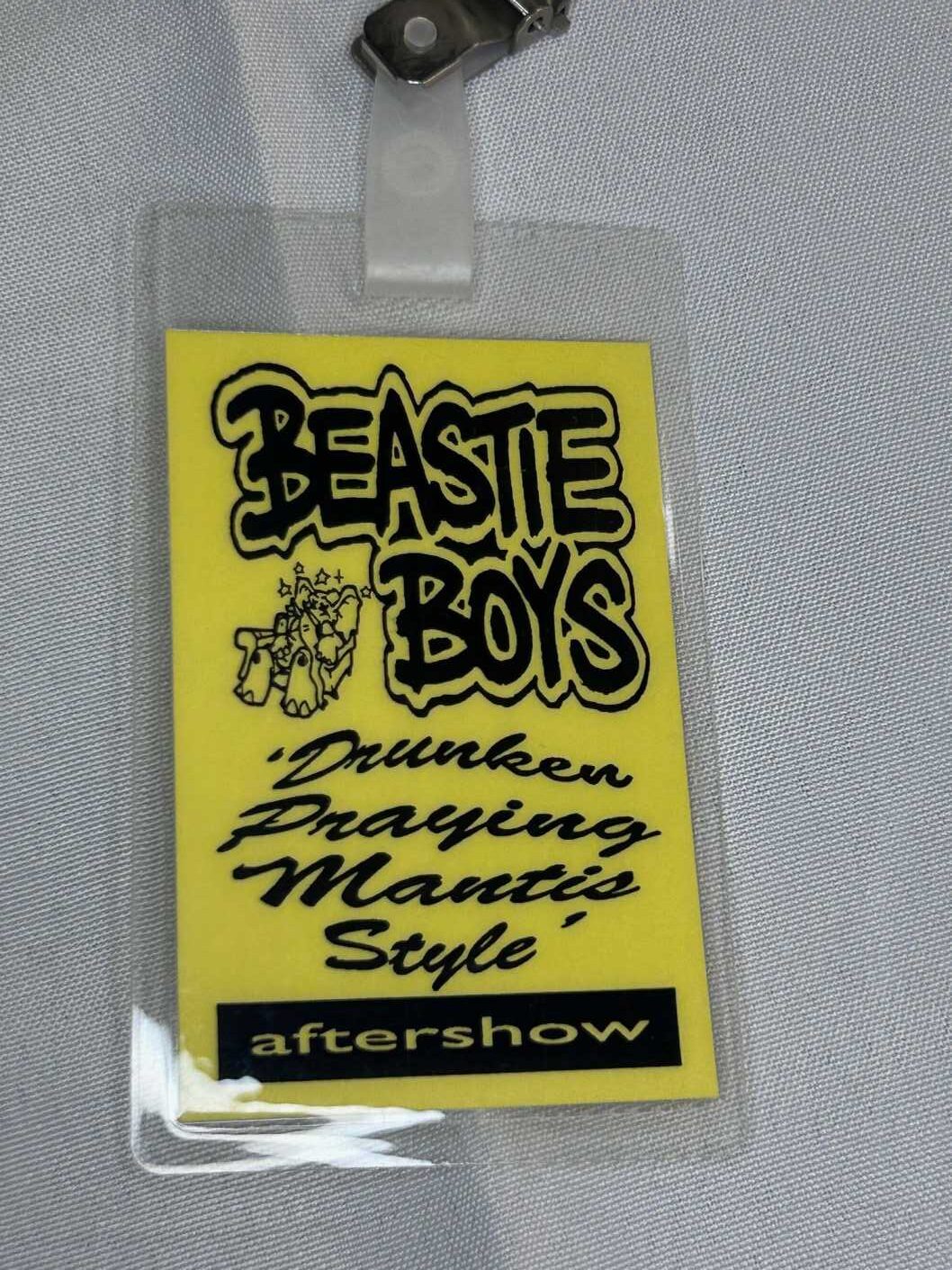 Beastie Boys After Show Pass 1992 Genuine #2