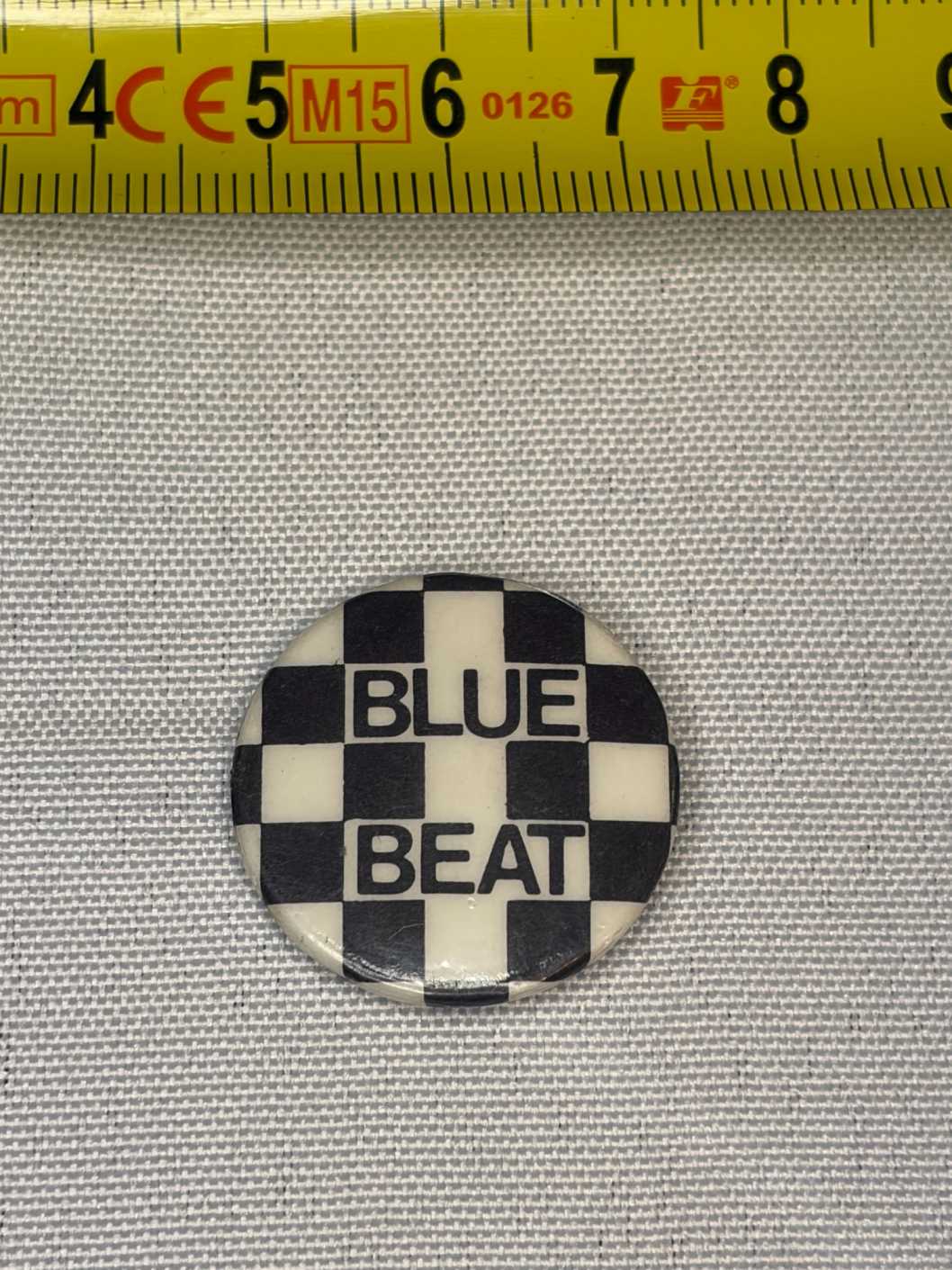 Blue Beat Badge 25mm Blue Beat Records 2-Tone original vintage