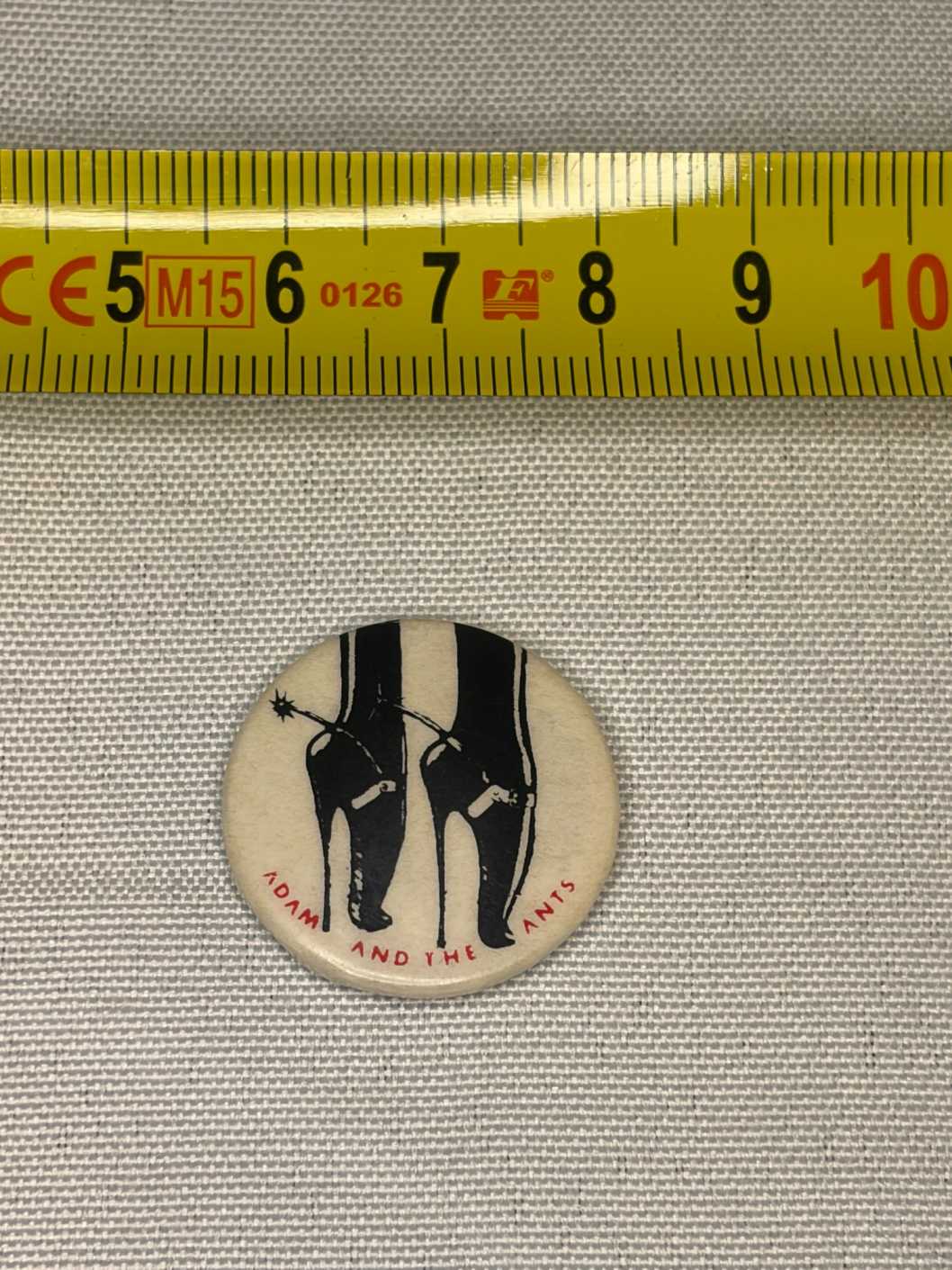 Adam and The Ants Whip My Valise 25mm badge Original Vintage