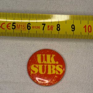 UK Subs 25mm Badge Original Vintage