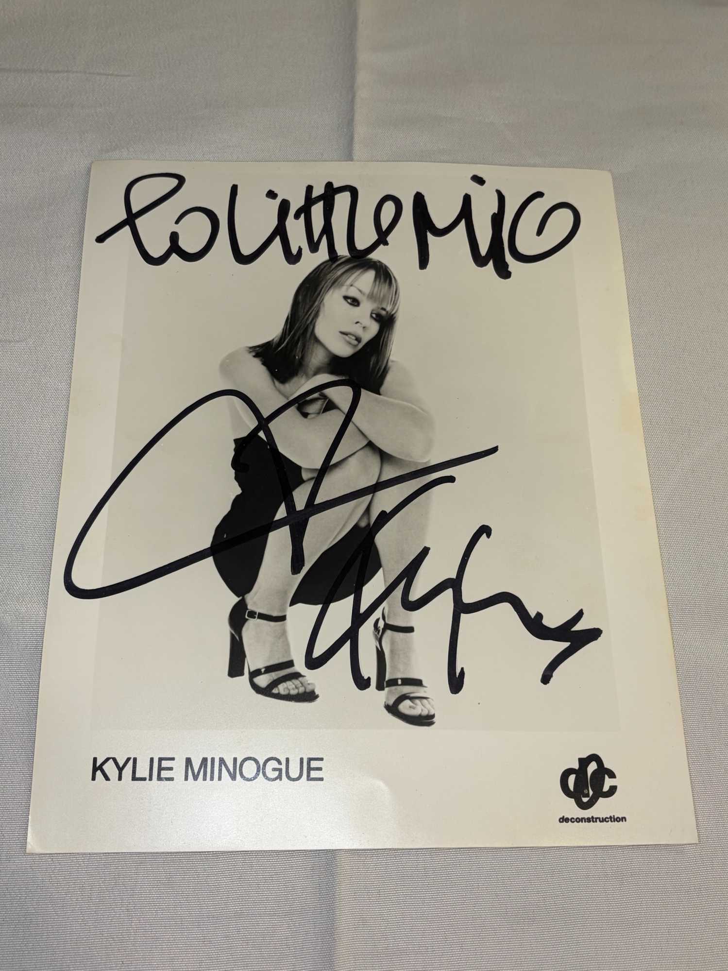 Kylie Minogue signed photo autographed rare genuine 1994