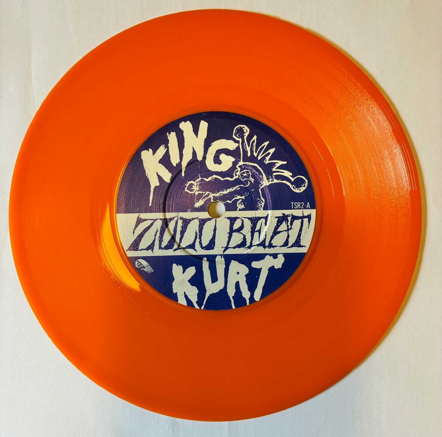1982 King KURT Zulu Beat Sliced Records Orange Vinyl Numbered Customized Glenn Rare - Image 7