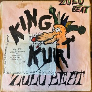 1982 King KURT Zulu Beat Sliced Records Orange Vinyl Numbered Customized Glenn Rare