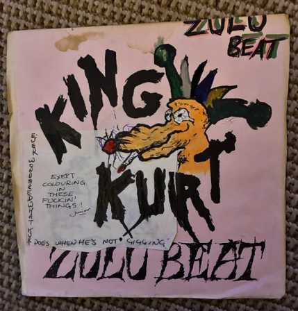 1982 King KURT Zulu Beat Sliced Records Orange Vinyl Numbered Customized Glenn Rare - Image 4